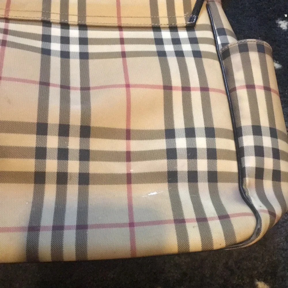 Burberry Nova Check Messenger Diaper bag